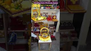 Wedding Items Wholesale Market  HaldiMehandi Decoration items [upl. by Kulda]