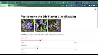 Iris Classification web app using StreamLit [upl. by Solberg]