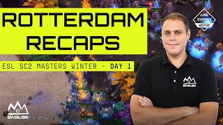 RotterdaM Recaps ESL SC2 Masters Winter  Day 1  Dreamhack Atlanta 2023  StarCraft 2 [upl. by Eimmelc]