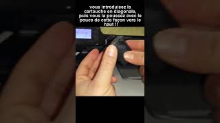 Remplacer facilement la cartouche dencre hp howto hp home printer tutorial pc tech free [upl. by Eiznil]