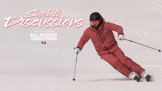 Exercises for improving your skiing Sidehill discussion with Reilly McGlashan and Geri Tumbasz [upl. by Yraeht]