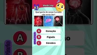 Corpo Humano Mitos e Verdades em 4Perguntas 🧐 quiz corpohumanocuriosidades Medicina [upl. by Lletnahc]