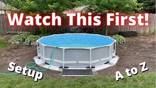 Intex Frame Pool Complete Setup [upl. by Dielu]