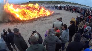 Dänemark im Juni 2017 Vejers Strand Sonnenwende der SanktHansAften [upl. by Aissela]