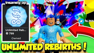 I Bought UNLIMITED REBIRTHS In Clicker Sim AND BECAME INSANELY OP Roblox [upl. by Noemys]