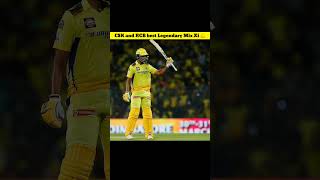 CSK amp RCB  All Time Best Mix Xi 😱👑  csk and rcb  shorts [upl. by Aiuqram]