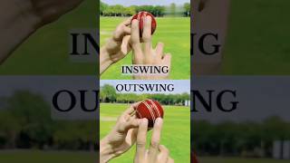 Inswing and outswing bowling grip ⚾️🏏 shorts Inswing outswing cricket cricketshorts tiktok [upl. by Yllrebmik]