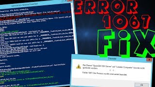 Windows OpenSSH Server Fehler 1067 amp PROGRAMDATA\ssh beheben  DeutschHD [upl. by Akissej]