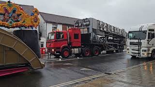 The Funfair has ArrivedThame Fair Rides Pull On September 2023 funfair funfairs funfairsuk [upl. by Hewett]