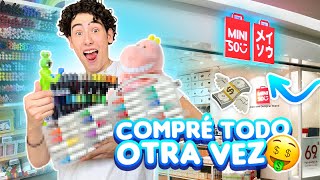 COMPRÉ toda la PAPELERIA de MINISO 2 😩🌈  Leo Study [upl. by Aerdnwahs]