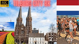 Tilburg Netherlands Walking Tour 2023 in 8K Ultra full HD [upl. by Onifled]