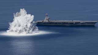 US Navy Detonates 40000 Pound Bomb To Test Ship War Readiness Registers As 39 Earthquake [upl. by Hgielac]