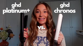 ghd Platinum vs The NEW ghd Chronos Whats The Difference Between The Flat Iron Straighteners 🧐 [upl. by Arick]