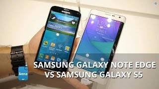 Samsung Galaxy Note Edge vs Samsung Galaxy S5 [upl. by Gonroff]