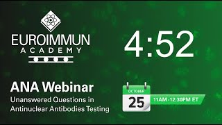 ANA Webinar Unanswered Questions in Antinuclear Antibodies Testing [upl. by Shira]