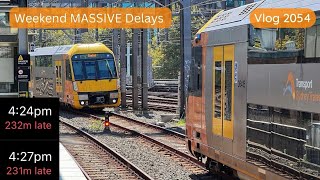 Sydney Trains Vlog 2054 Massive Delays  Some Trains Over 200 Minutes Late [upl. by Turro]