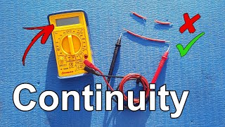 How to Test for Continuity in an Electrical Circuit Using a Multimeter  Tech Tip 31 [upl. by Dorie700]