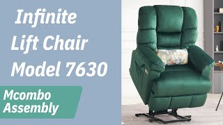 Mcombo Infinite Position Power Lift Chair Model 7630 Assembly Video [upl. by Hameean636]