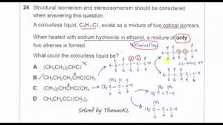 970112MJ18Q24 Cambridge International AS Level Chemistry 9701 MayJune 2018 Paper 12 Q24 [upl. by Zetnwahs]