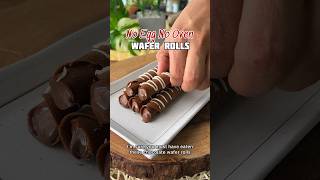 Chocolate Wafer Rolls At Home  No Oven Recipes 20 minutes mein taiyaar Accha fav flavour batao [upl. by Koenig]