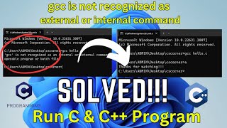 Solved gcc is not recognized as an internal or external command operable program in HINDI 2024 [upl. by Conyers781]