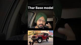 Thar Base model price 🔥RWD Thar modifiedtharinpunjab punjab mahindra thar tharrwd [upl. by Allveta]