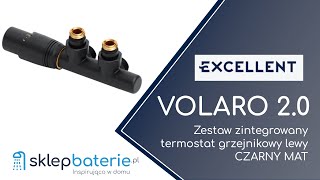 Volaro 20 Termostat grzejnikowy lewy Czarny mat EXCELLENT GREXVO250LBL  SklepBateriepl [upl. by Adolph]