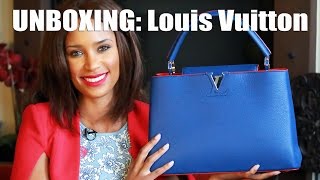 UNBOXING Louis Vuitton Capucine MM [upl. by Aitital]