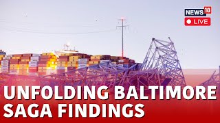 Baltimore Bridge Collapse 2024 Live Recovery Effort Continues From Coast Guard Boats  News18 N18L [upl. by Ellenyl]