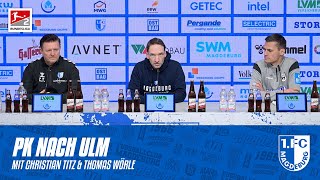 „Leider haben wir uns nicht mit dem Heimsieg belohnt“  PK nach dem Heimspiel gegen den SSV Ulm [upl. by Biddle]