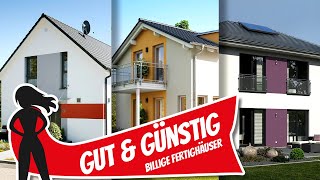 Gut amp günstig drei Fertighäuser mit unglaublichem Preis  Hausbau Helden [upl. by Suirada490]