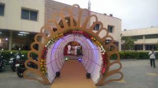 stage backdrop design part10 Bharathi decorator [upl. by Anitnuahs187]