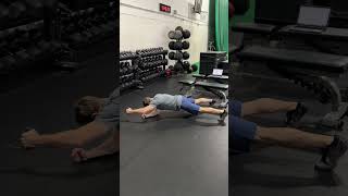 Plank Cable Pulldown  Advanced Shoulder Instability Physical Therapy Exercise [upl. by Arba888]