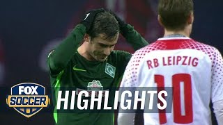 RB Leipzig vs Werder Bremen  201718 Bundesliga Highlights [upl. by Ramas]