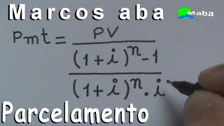 PARCELAMENTO valor das prestações  Matemática Financeira [upl. by Zetes]