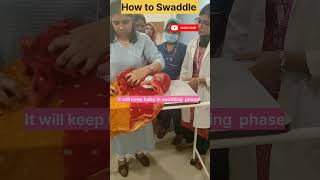 How to Swaddle baby newborn shortvideo [upl. by Notxap247]