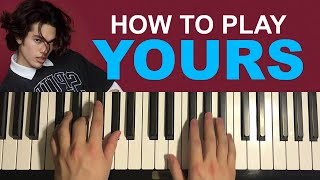 Conan Gray  Yours Piano Tutorial Lesson [upl. by Wesla]