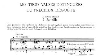 Erik Satie 1914 Les Trois Valses Distinguées du Précieux Dégoûté [upl. by Nwahsear]