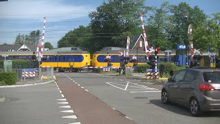 Spoorwegovergang Den Dolder  Dutch railroad crossing [upl. by Einned]