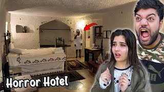 Living In A Haunted Horror Hotel For 24 Hours 😱 [upl. by Amo853]