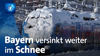 Weiter SchneeChaos in Bayern [upl. by Claire]