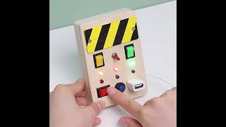 Kids Education Toys Electronic LED Light Baby Wooden [upl. by Acissey792]