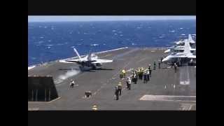 USS Nimitz  Flight Operations [upl. by Bethena]