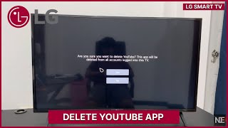 LG Smart TV Deleting the YouTube App [upl. by Eralc]