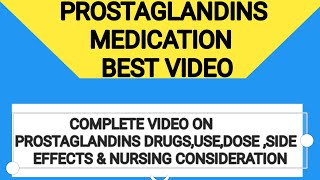 Prostaglandins in Hindi  Prostaglandins Pharmacology  Prostaglandins in Obstetrics  Dinoprsotone [upl. by Alleyn]