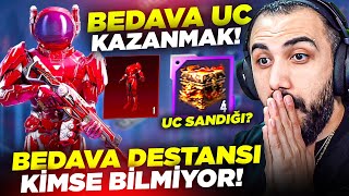 OYNAYARAK BEDAVA UC KAZANMAK ğŸ˜± KÄ°MSENÄ°N BÄ°LMEDÄ°ÄÄ° BEDAVA DESTANSI SET EFSANE OLAY  PUBG MOBILE [upl. by Aicilif]