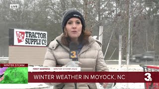 Winter weather in Moyock North Carolina [upl. by Eiramannod418]