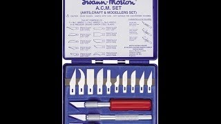 The Cutting Edge in Hobby Knives the SwannMorton ACM set [upl. by Joktan]