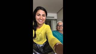 Vidya Vox Live In Instagram With Her Grand Mother [upl. by Curson]