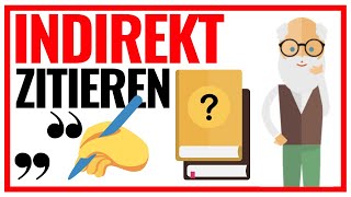 Indirektes Zitieren in wissenschaftlichen Arbeiten Tutorial 📄❝ [upl. by Gianna]